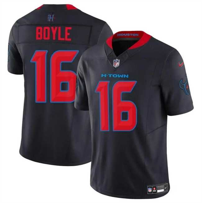 Men & Women & Youth Houston Texans #16 Tim Boyle Navy 2024 2nd Alternate F.U.S.E Vapor Stitched Jersey,We sell and wholesale Men & Women & Youth Houston Texans #16 Tim Boyle Navy 2024 2nd Alternate F.U.S.E Vapor Stitched Jersey on line form chian!
